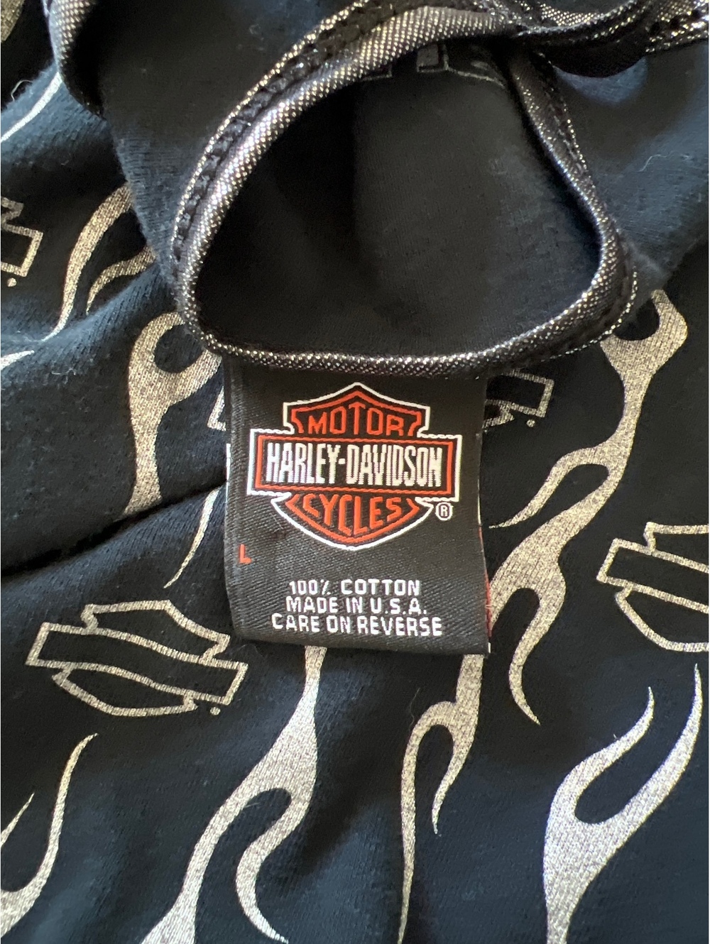 Vintage Y2K Harley-Davidson All Over Flame Cami Tank Top - Picture 6 of 6